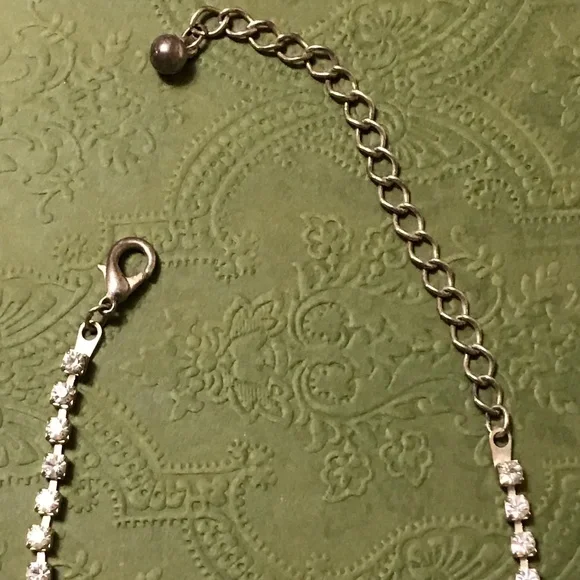 Necklace and Bracelet Set - rhinestones and silver tone - Picture 4 of 6